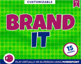 Devinez le jeu de marque Vol 2 | Jeux PowerPoint pour Zoom | Jeu-questionnaire sur la fête de famille | Jeux de fête d'anniversaire | Quiz virtuel Jeux nocturnes | Brise-glace