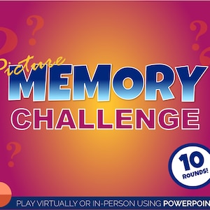 Picture Memory Game - PowerPoint Games for Zoom Party - Games for Family - Birthday Party Games - Virtual Quiz Night Games