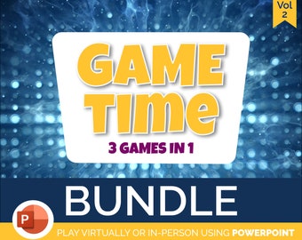 Fun Game Party Pack Bundle - Jeu de trivia familial Zoom - Compatible PC MAC iPad - Soirée de jeu de fête virtuelle téléchargeable - Ice Breaker Game