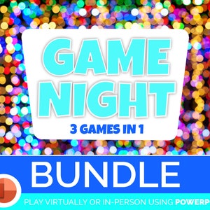 Family Fun Game Party Pack Bundle - Family Jeopardy Trivia Zoom Game - PC MAC iPad Compatible -  Downloadable Virtual Party Game Night