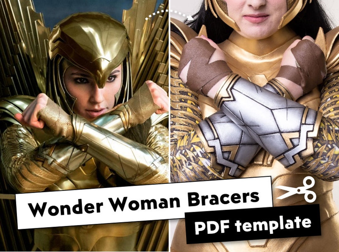 DCEU Wonder Woman Bracers PDF Pattern DC Comic Cosplay Costume ...