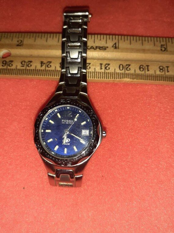Women Wrist Watch.fossil Blue.all 