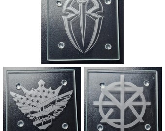 WWE Etched Glass coasters
