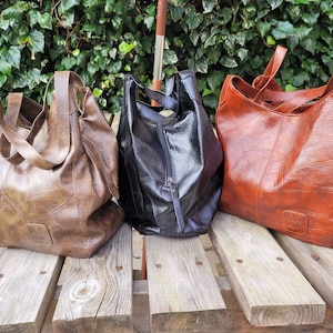 Sac à bandoulière en cuir végétalien, magnifique cuir végétalien souple, sac fourre-tout, grande capacité, 5 couleurs, plusieurs poches internes, sac hobo, sac d'étudiant