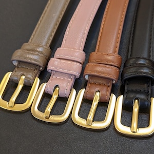 Ceinture Femme Large Tressée Dorée - Taille M/L, Longueur 42, Cuir, Occasion