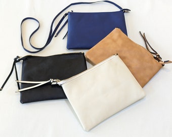 ★KIRSH★ Pocket Point Mustang Handbag Light Beige Mini Handbag, Small Square Handbag, Vegan Leather, Multi