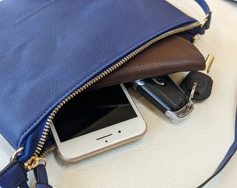 Mini Handbag, Small Square Handbag, Vegan Leather, Multi