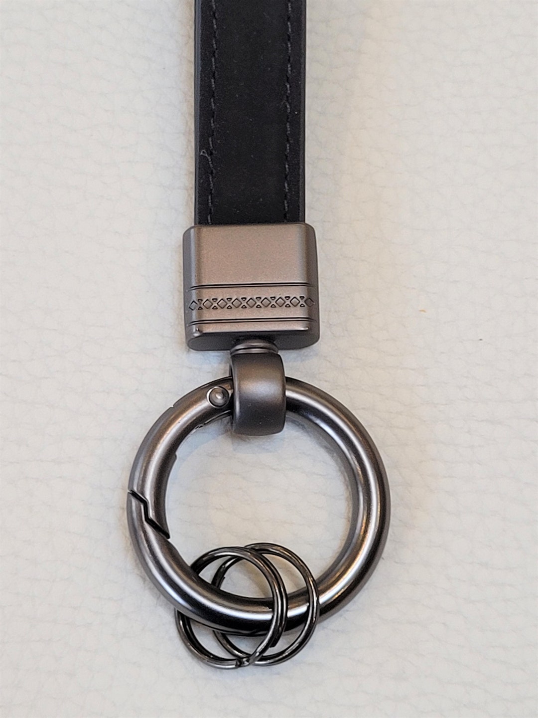Luxury Real Leather Car Keychain, Leather Car Keyring, 7 Colours ...