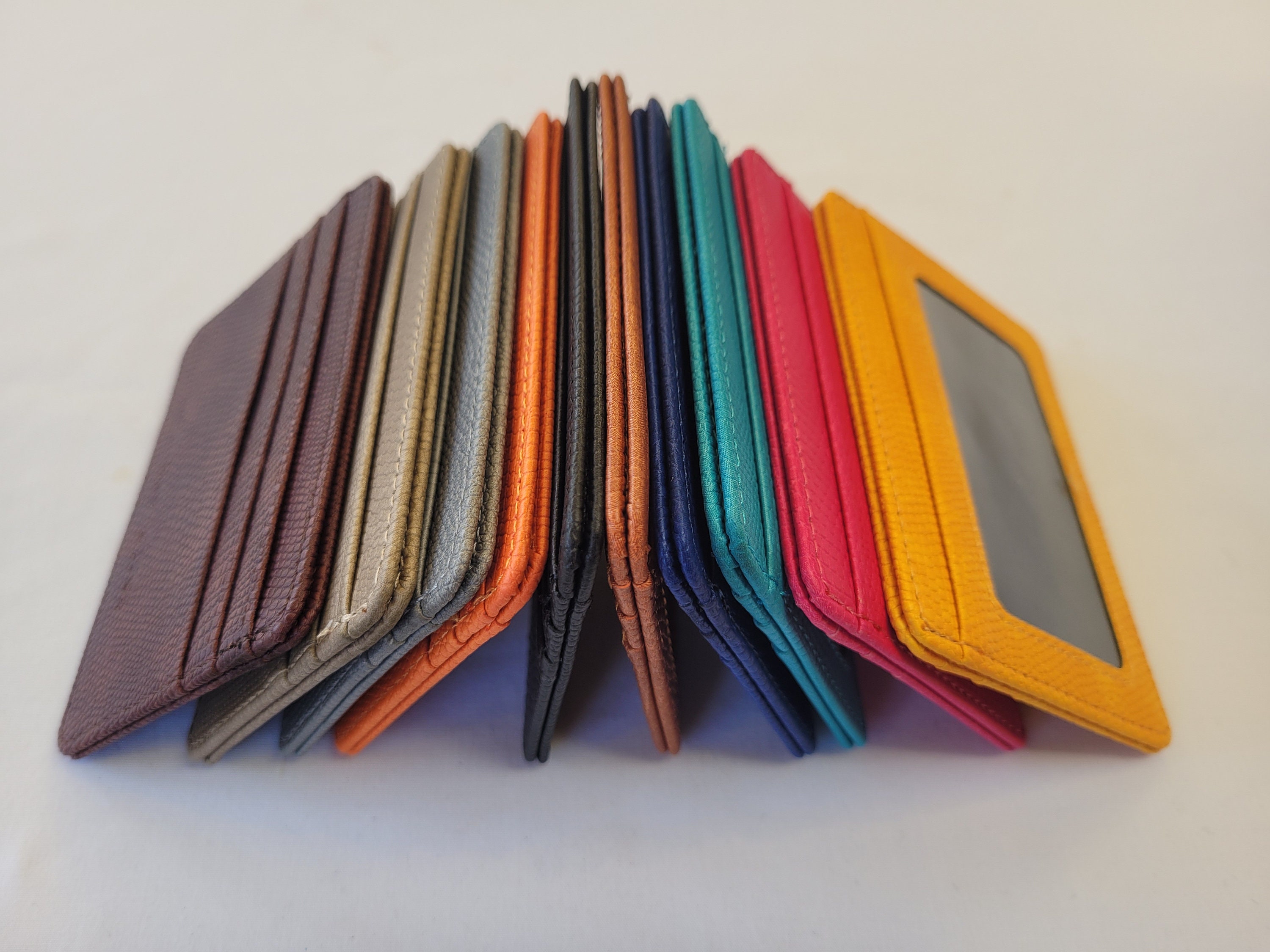 Colourful ID Card Holder Vegan Leather ID Holder Multi Etsy