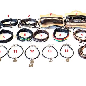 Genuine Leather Bracelet: Adjustable Boho Braided Styles