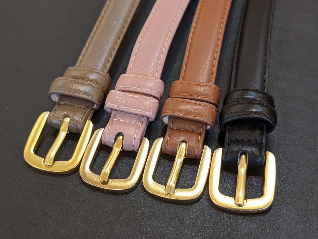 Gold Chunky Vegan Leather Waist Statement Belt Metallic Vegan Leather Belt – Cynthia Rowley main image 4
