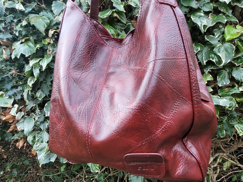 Vegan Leather Shoulder Bag Soft Vegan Leather Tote Etsy UK