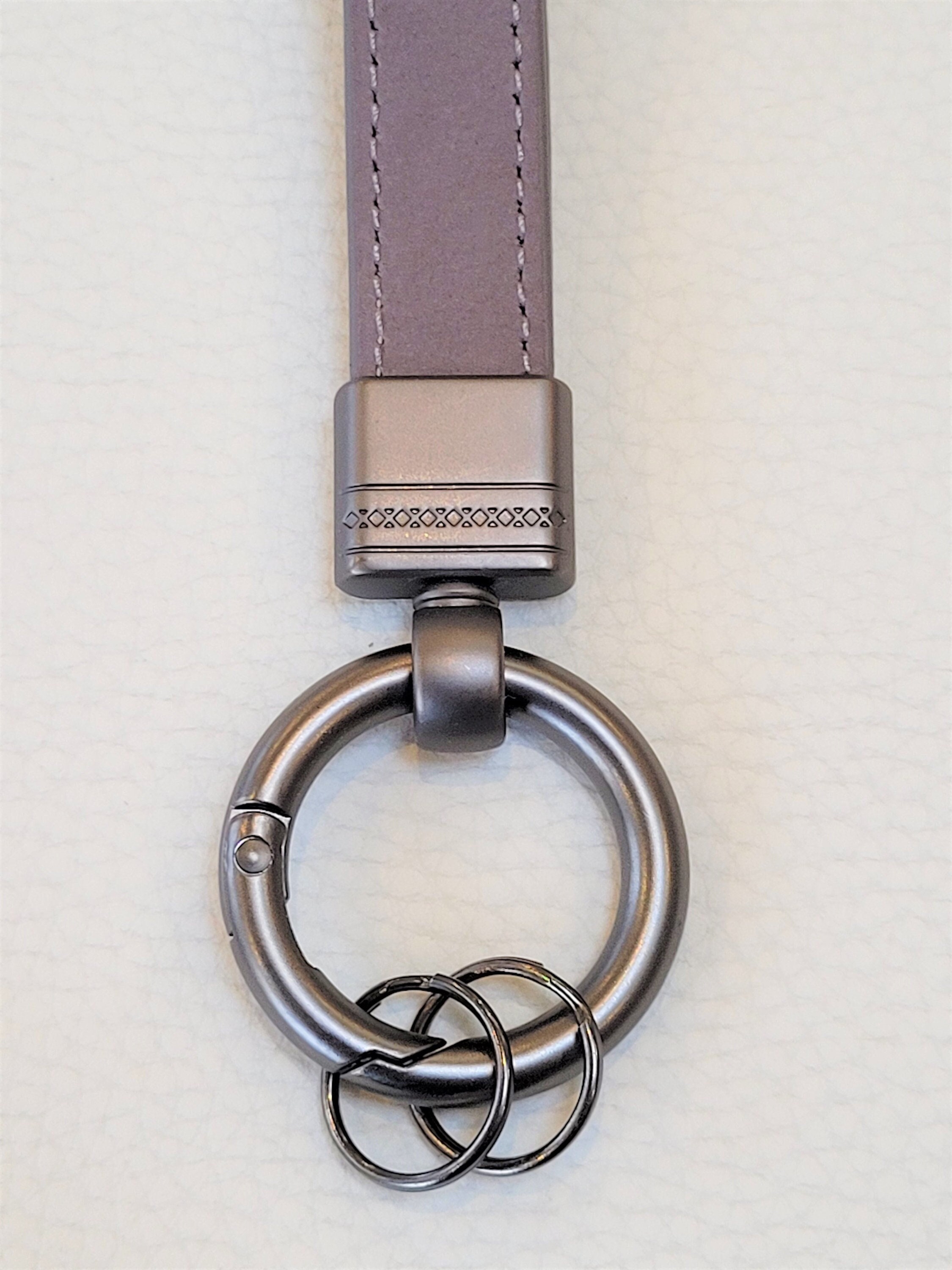Luxury Real Leather Car Keychain, Leather Car Keyring, 7 Colours ...