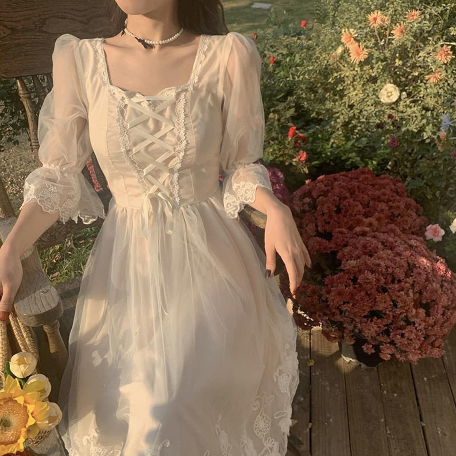 Y2k vintage wedding French renaissance cottagecore dress Etsy