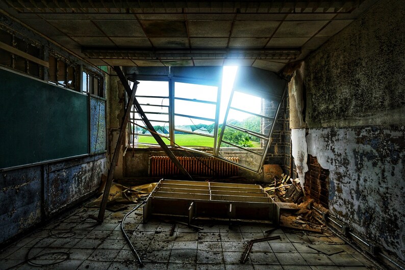 Abandoned Classroom_urbex Digital Image Download - Etsy