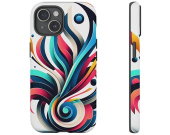 Tough Cases Abstract Design,Iphone 16 Samsung Galaxy S10 Plus, Christmas Gift For Everyone