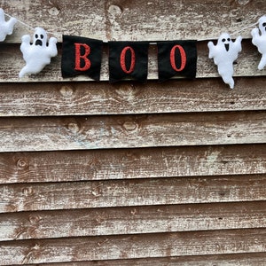 Halloween Ghost Garland| Halloween Decorations| Halloween Felt Garland| Halloween Party Decor| Ghosts
