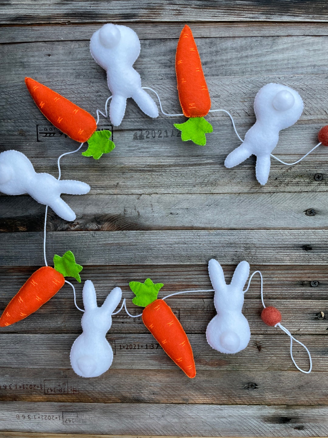 Bunny Garland, Felt Easter Decorations - Etsy