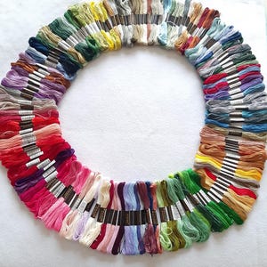 Embroidery Floss Skeins: Assorted Cross Stitch Threads (8M Long),