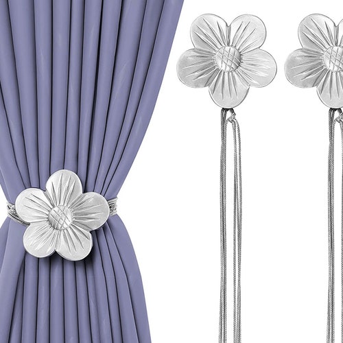Vintage Curtain Tiebacks Resin Flower Etsy