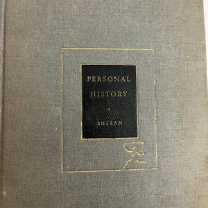 1935 copy of Personal History by Vincent Sheean