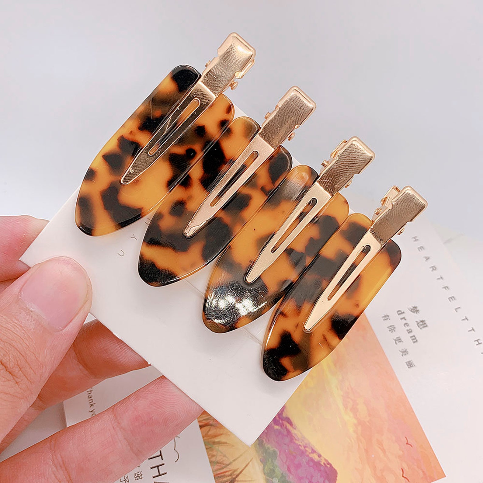 No Crease Hair Clipacetate Hair Clipsmall Hair Cliphair Etsy