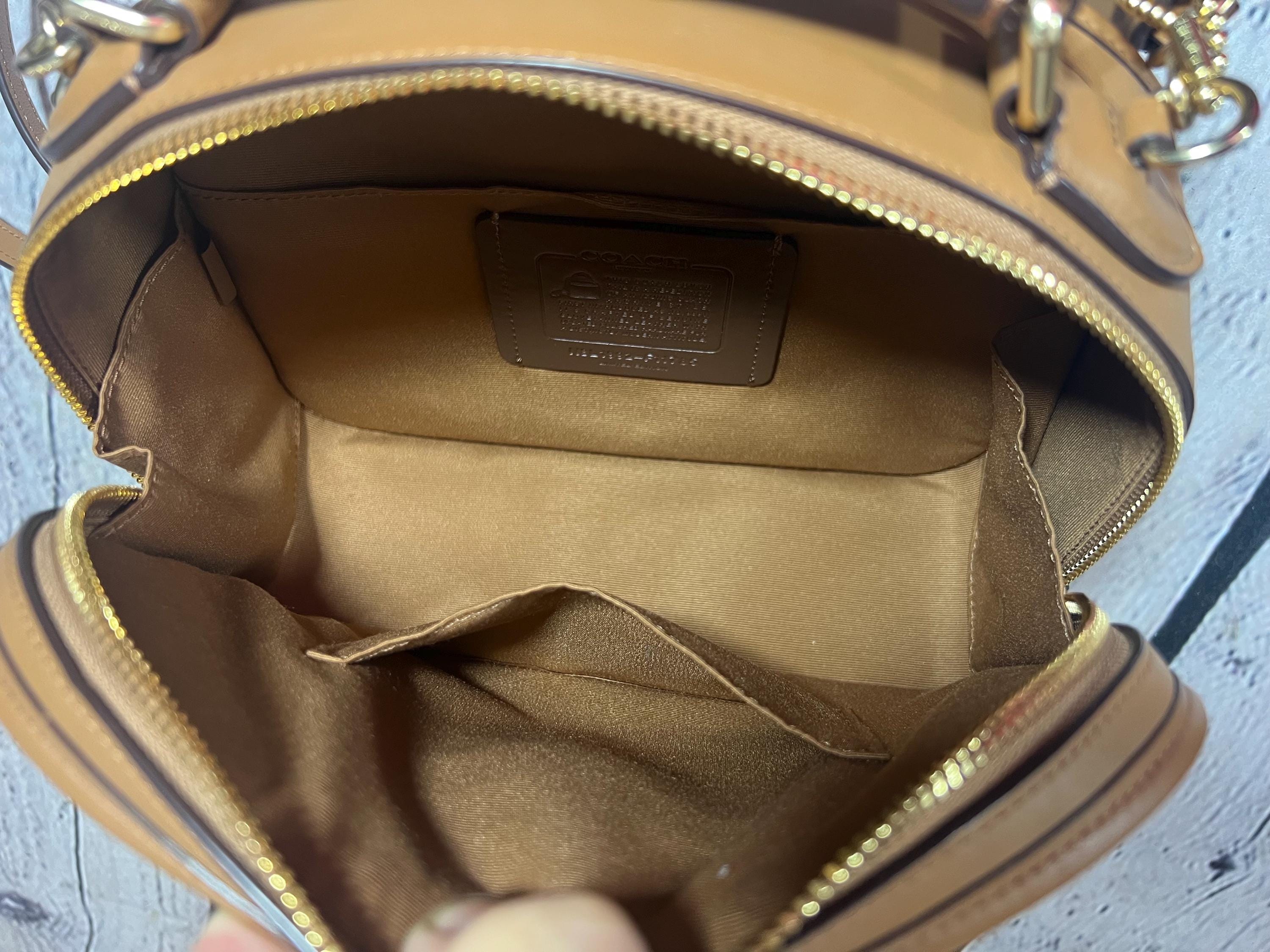 Coach F11785 Lunch Pail Remake der Vintage Coach Lunch Box 9991 British Tan Leather EXC COND Etsy