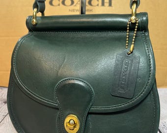 New Coach Vintage Navy Blue Leather Weston Shoulder Bag 9021 - Etsy