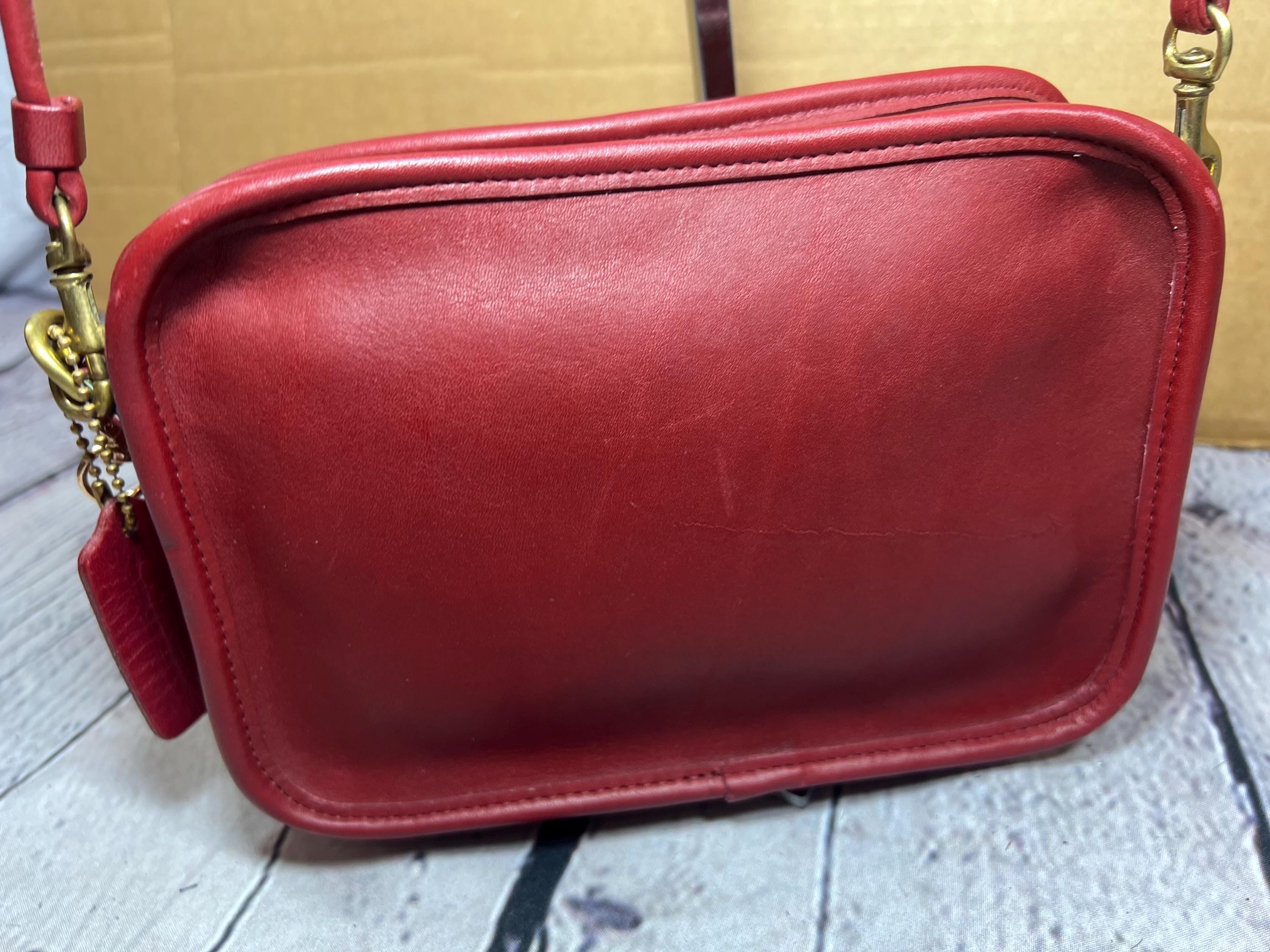 Red Coach Crossbody - Etsy