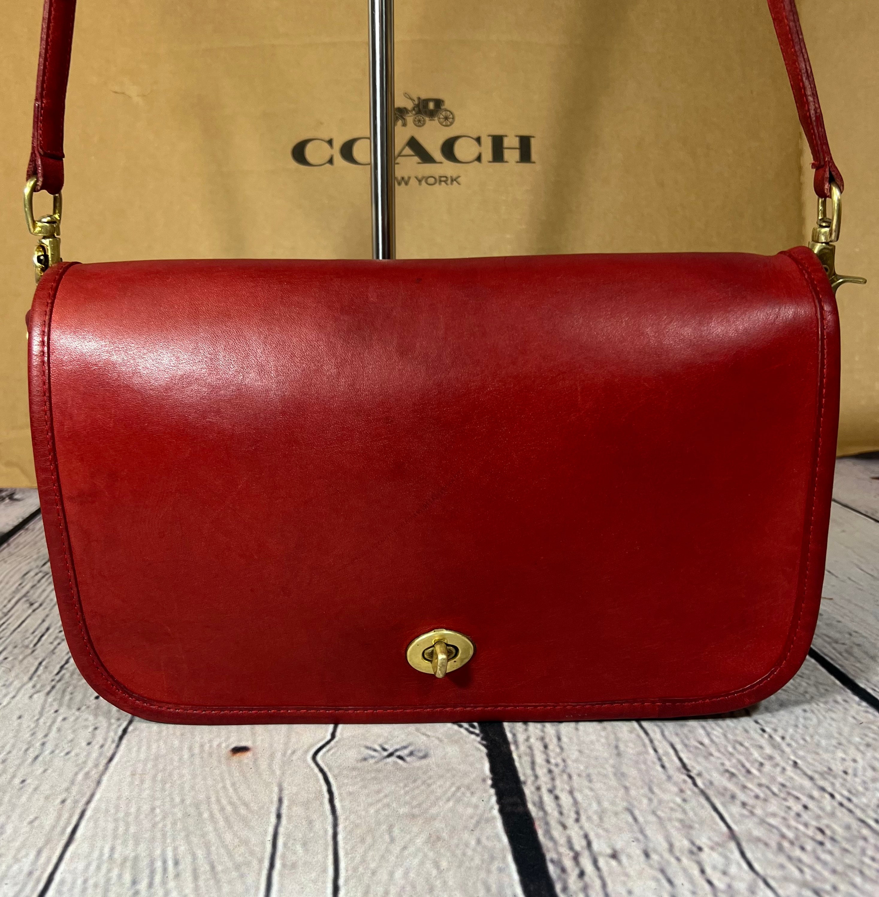 Coach Vintage 9635 Legacy Convertible Clutch Leather Crossbody Bag- Medium  Brown