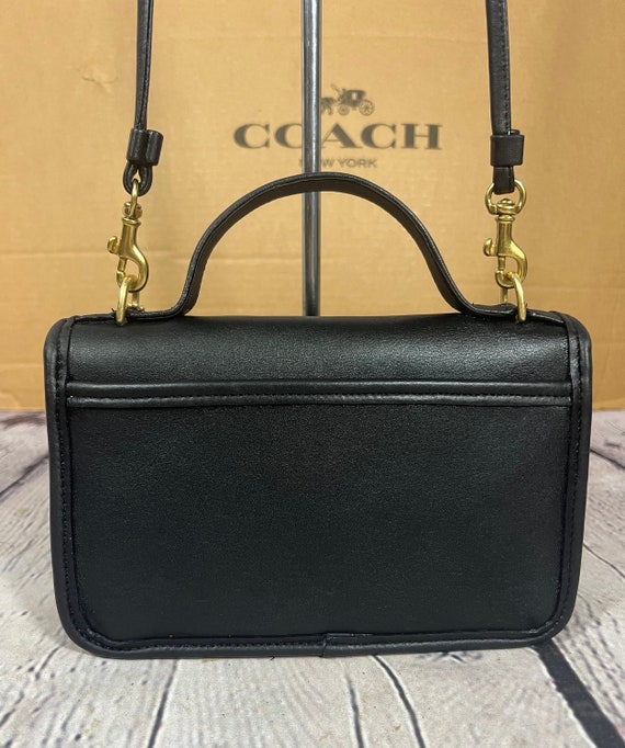 Vintage Coach Casino 9924 Bag Black Leather EXC C… - image 3