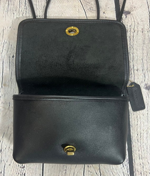 Vintage Coach Casino 9924 Bag Black Leather EXC C… - image 6