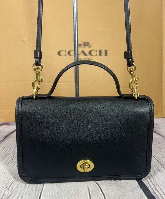 Vintage Coach Casino 9924 Bag Black Leather EXC C… - image 2