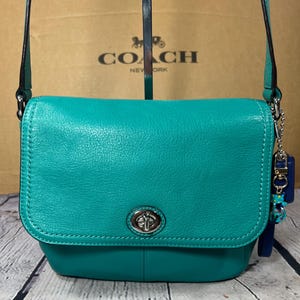 緑coach vintage handbag y2karchive 00s Coach y2k handbag green - Gem