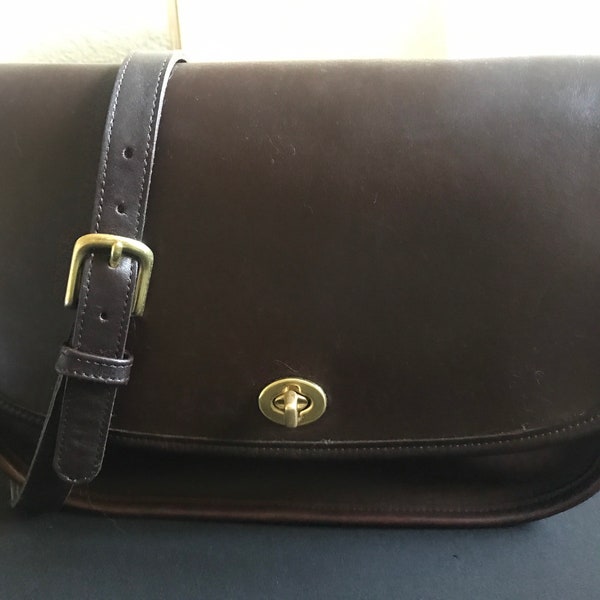 Vintage Coach City Bag 9790 Mahogany Brown