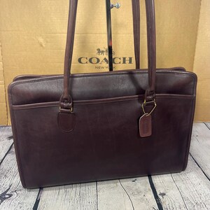 バッグ COACH 2way leather briefcase business A4 Coach F72070 Perry Flap Black Briefcase/Laptop Bag With Slide Lock