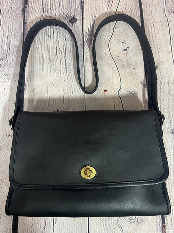 Vintage COACH 9795 Spectator Bag Black Leather Made NYC '80s Vintage COACH 9795 Spectator Bag Black Leather Made NYC '80s