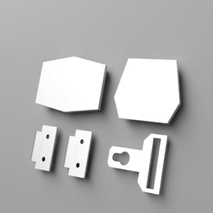 DL-44 (Han Solo) belt buckles and clips digital 3D model available for download.