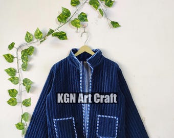 Cotton Quilted Velvet Jacket Without embroidery Women Wear Reversible Front Open Coat Designer Velvet Kimono Jacket Bridesmaid Gifts