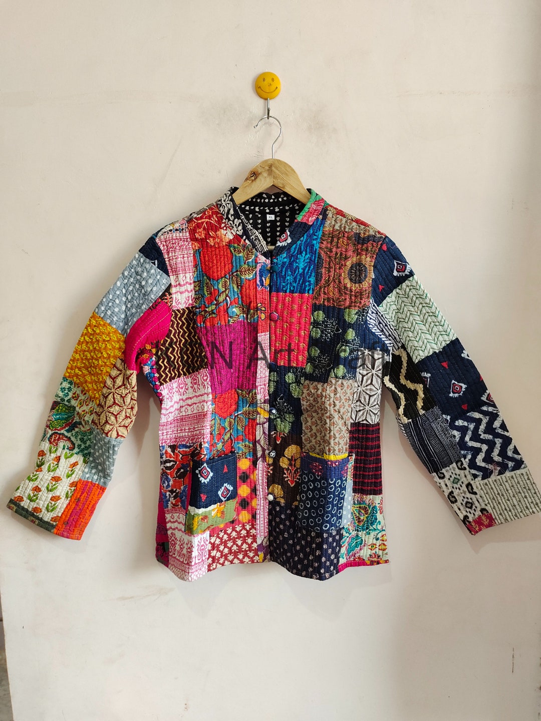Reversible Patchwork Jacket Indian Quilted Jacket Patola Silk Indian ...