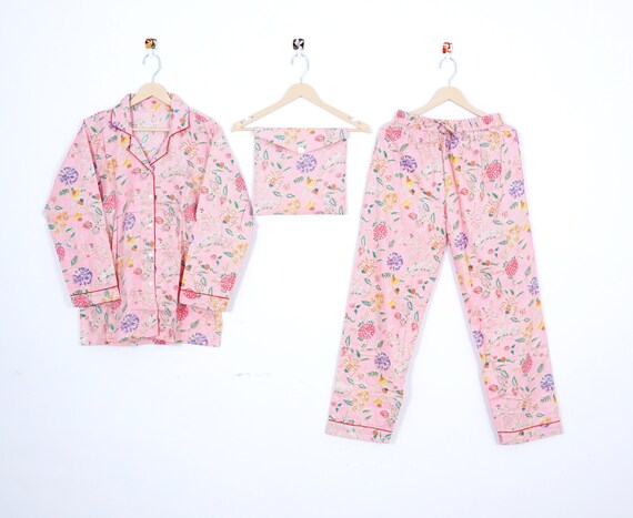 Cotton night hot sale suit for ladies