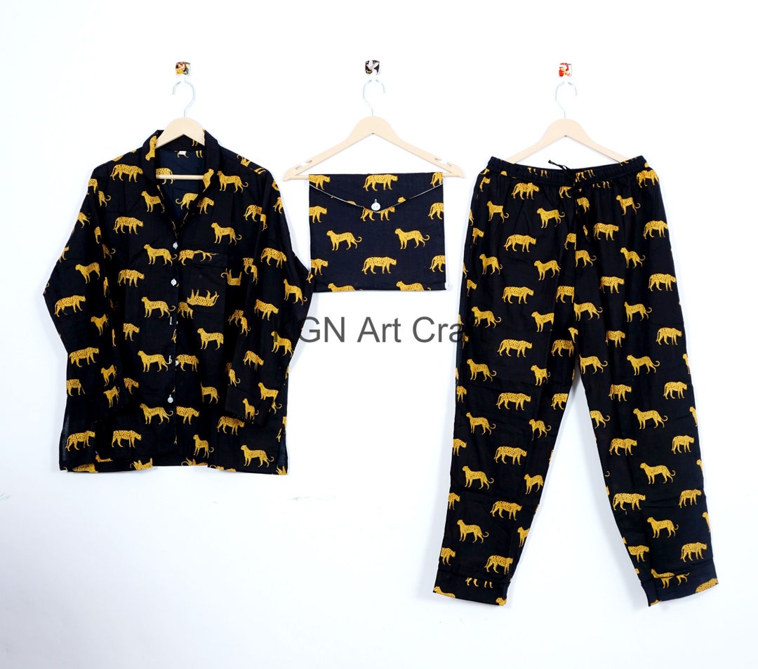 Adult Pajama Set Indian Pajama Suit Anokhi Print Pj Set Cotton Etsy