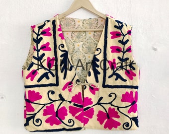 Veste Suzani indienne faite main pour femme