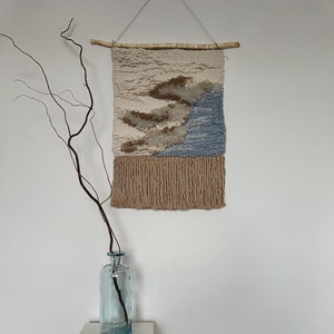 Wall hanging decoration,  Bohemian textured tapestry, Calming bedroom decor, Perfest accent for any room.