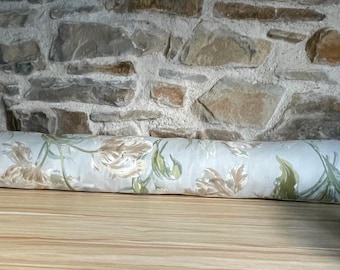 Draught excluder in Laura Ashley Gosford Sage fabric. Various sizes. Handmade.