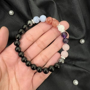 Anxiety Relief Gemstone Beaded Bracelet - Handmade Jewelry - Stress Relief Bracelet - Healing Crystals - Anxiety Bracelet - Stress Bracelet