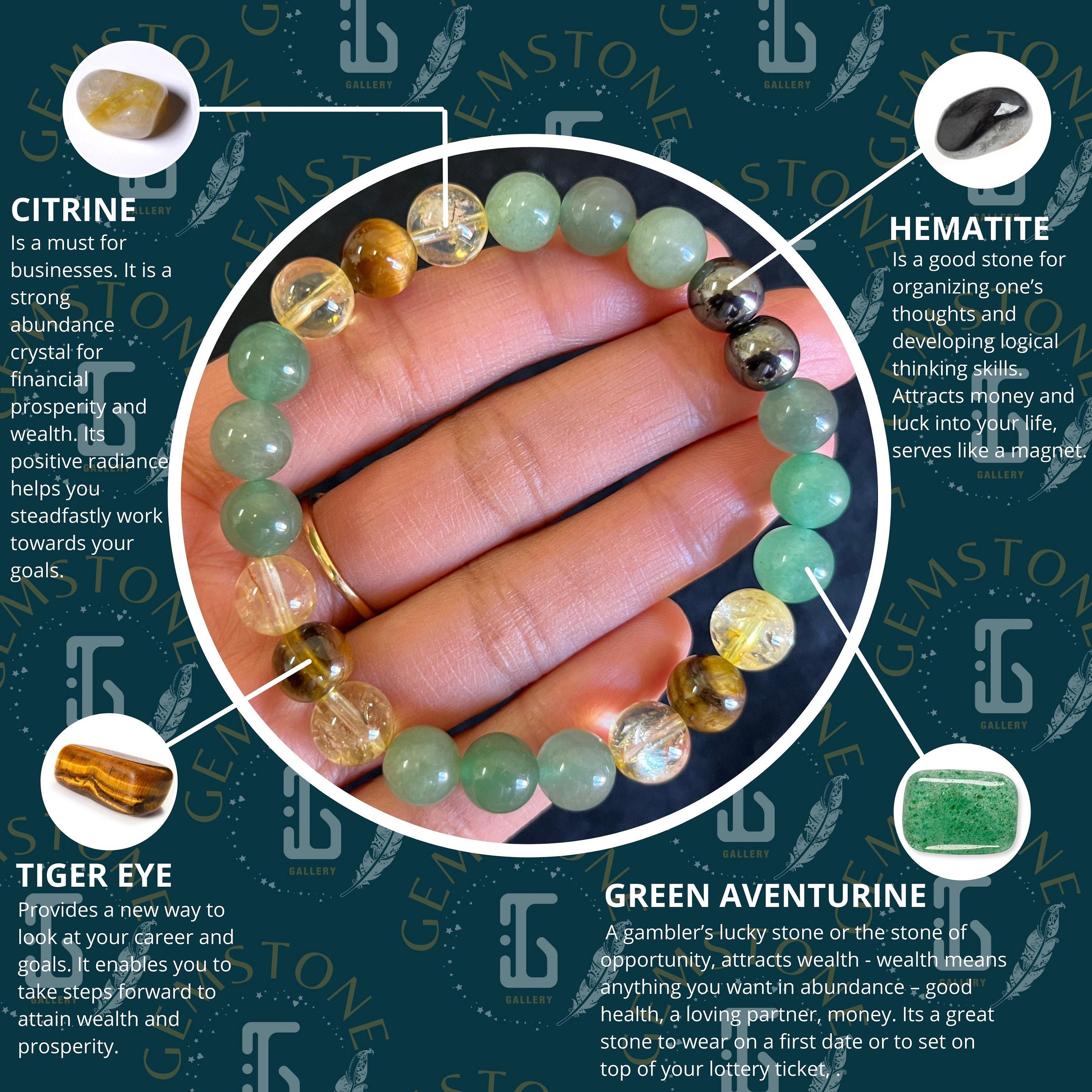 Wealth Maker Bracelet 8MM Bracelet for Financial Prosperity Etsy