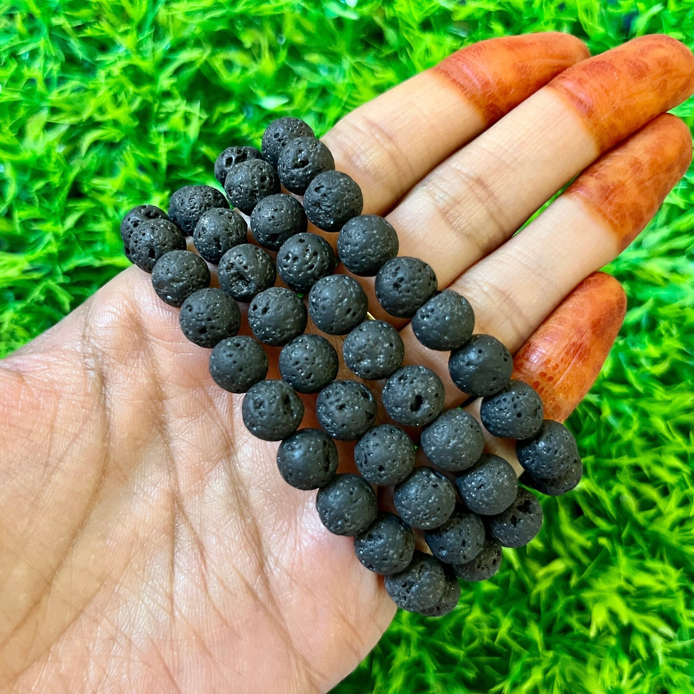 Simple Natural Fine Stone Bracelets, 6mm Stone Beads, Unisex Bracelet 