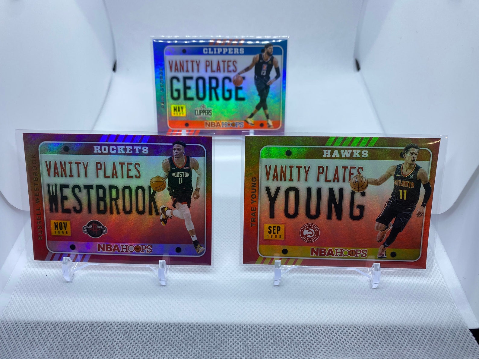 VANITY PLATES LOT Westbrook Young George 2020-21 Panini | Etsy