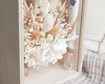 Hochzeitsgeschenk | Personalisiertes Hochzeitsgeschenk | Geschenkbox Geldgeschenk Hochzeit | Blumenbox